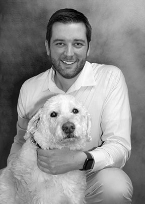 Dr Shaneyfelt And Dog Molly Livingston Mt